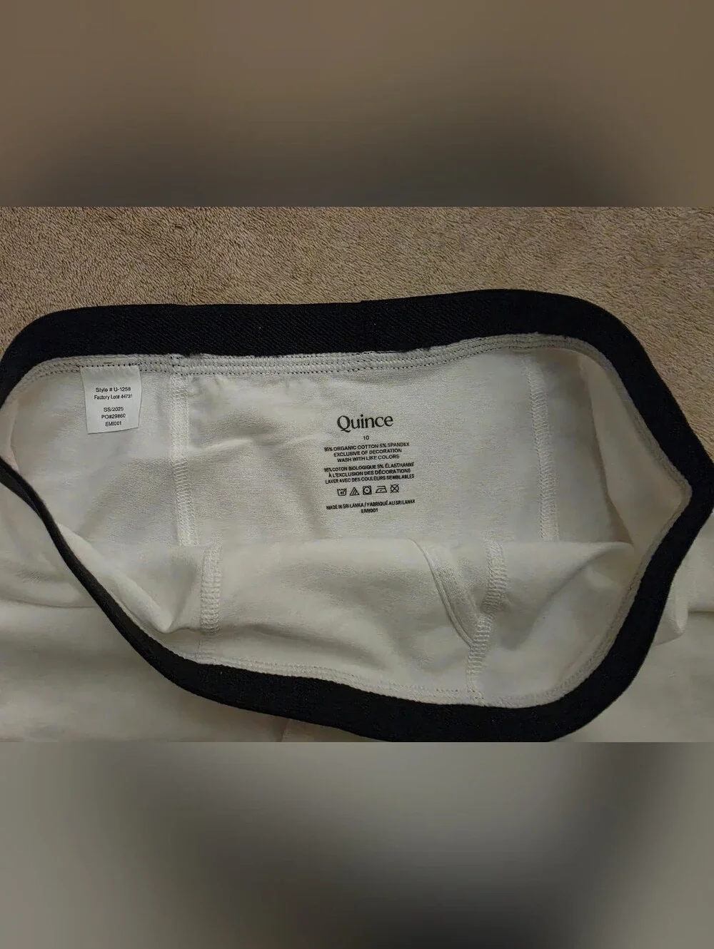 Quince Boy Multi-Color 5 Pack Organic Briefs Size 10 NWOT